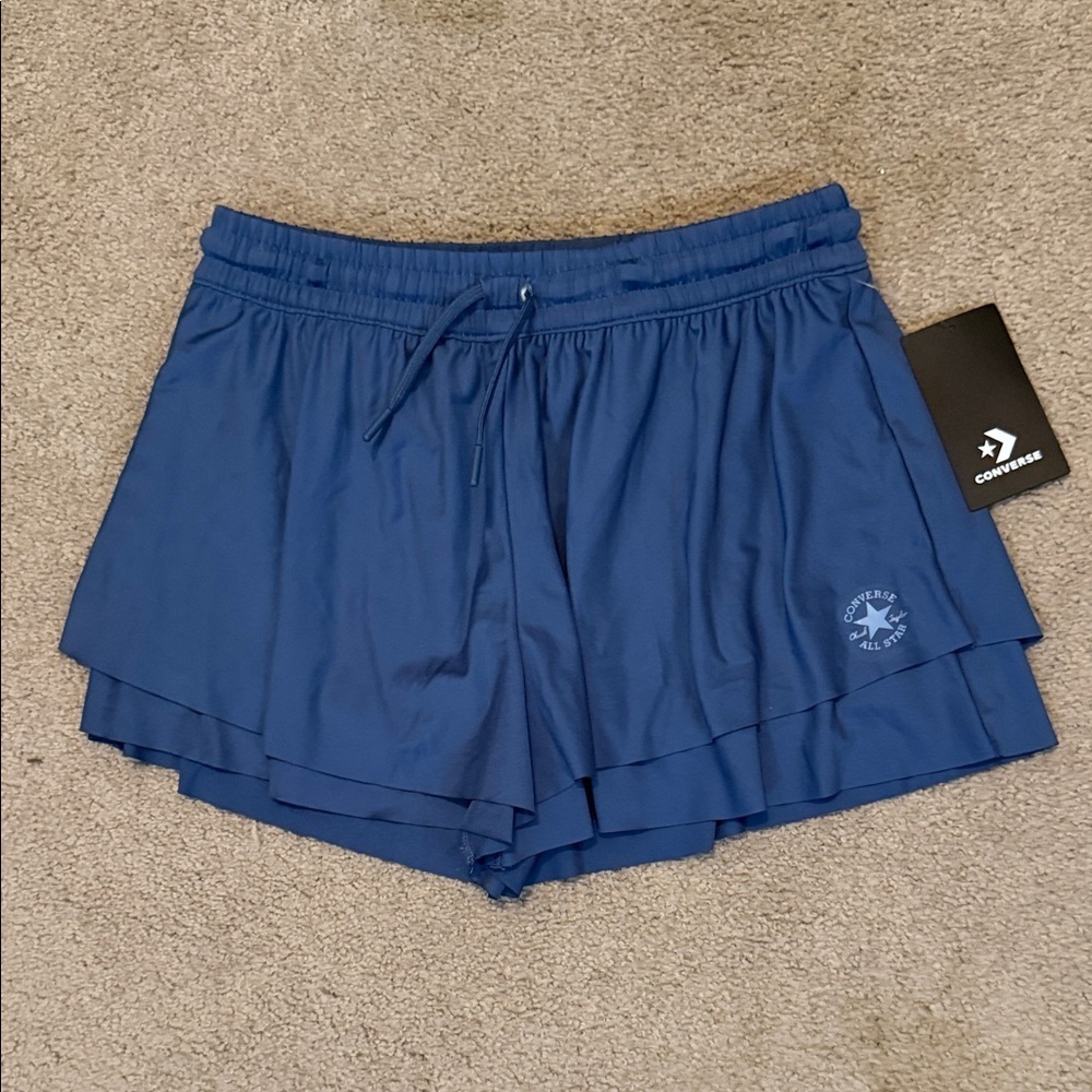 Converse Girl’s Blue Casual Athletic Shorts